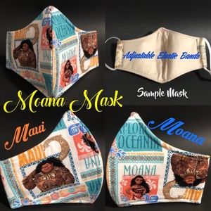 Moana and Maui Adult Face Mask